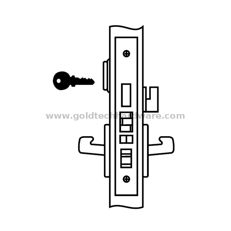 Cilindro de fechadura de porta de encaixe cilíndrico barato por atacado de fábrica